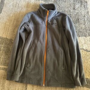 Columbia Gray Fleece with Orange Accent